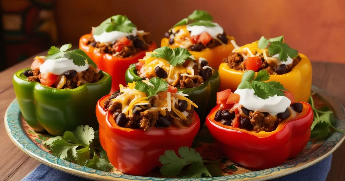 Taco Stuffed Peppers: A Low-Calorie Mexican Lunch to Spice Up Your Day