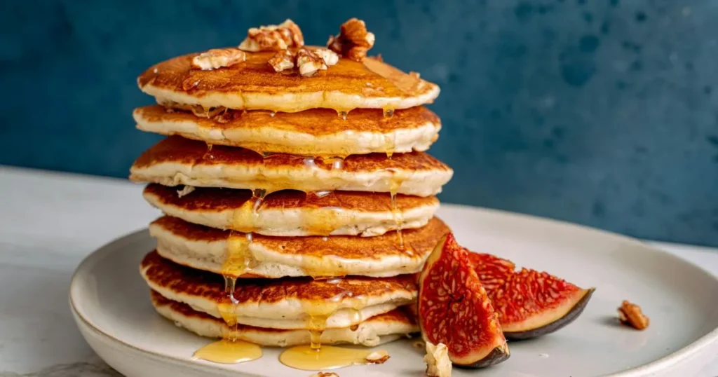 Classic Vegan Pancakes with Maple Syrup