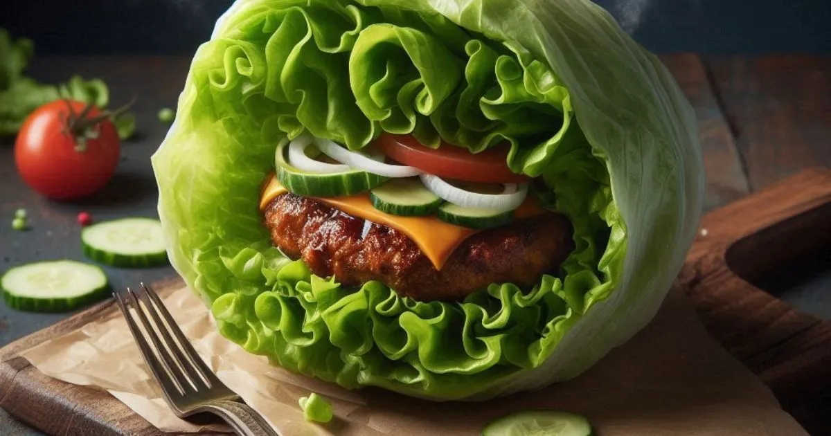 Lettuce Wrapped Burger with Turnip Fries: Your Perfect Low-Carb Dinner